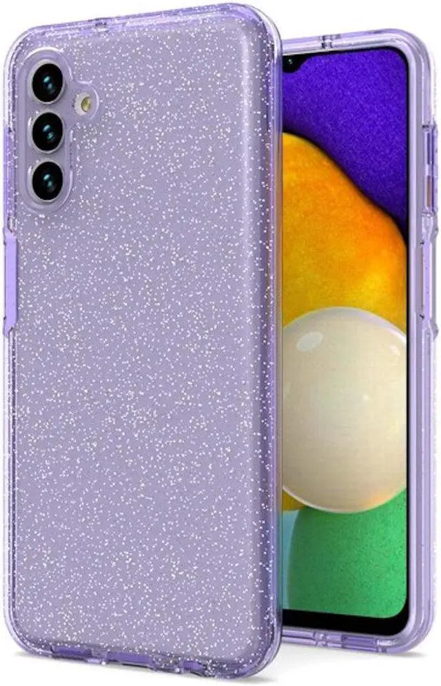 Main image of Full Glitter Hybrid Protective Case for Samsung Galaxy A13 5G - Purple