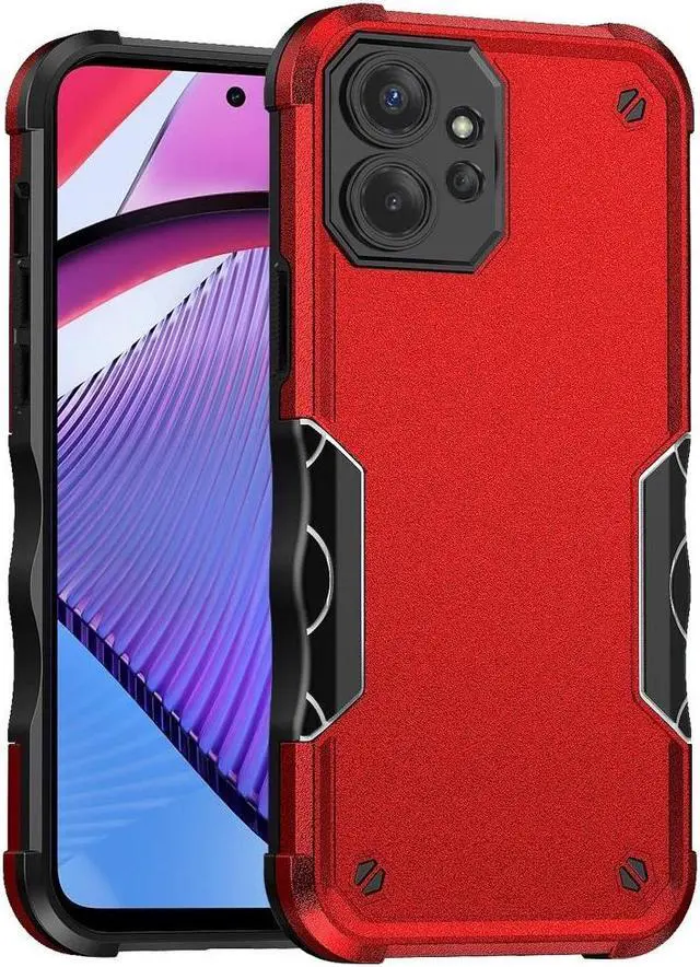 Main image of Military Grade Shockproof Hybrid Armor Case for Motorola Moto G Power 5G 2023 - Red