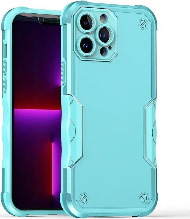 Main image of Military Grade Shockproof Hybrid Armor Case for iPhone 14 Plus - Teal