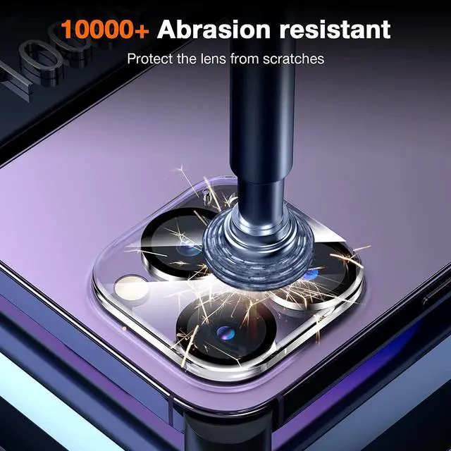 Alt view image 4 of 7 - HD Tempered Glass Camera Lens Protector for iPhone 15 Pro / iPhone 15 Pro Max