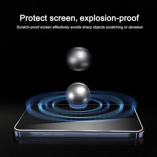 Alt view image 7 of 7 - Privacy Tempered Glass Screen Protector for iPhone 15