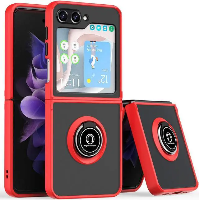 Main image of Aero Flex Ring Grip Case for Samsung Galaxy Z Flip 5 - Red