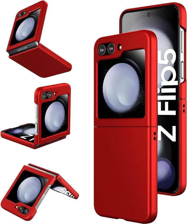 Main image of Slim Protective Cover for Samsung Galaxy Z Flip 5 - Red