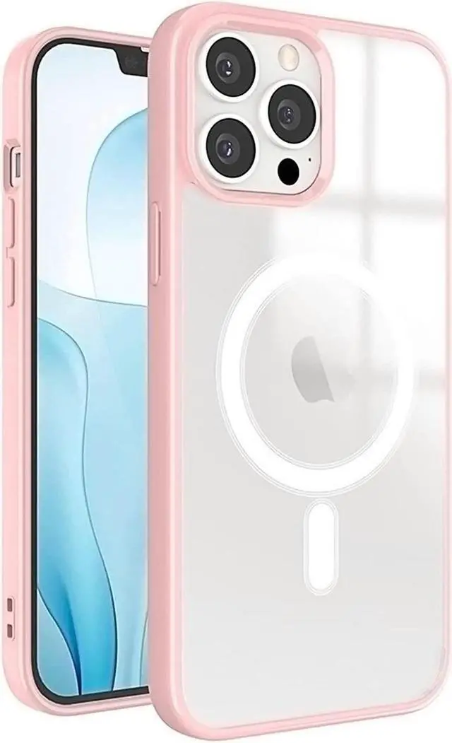 Main image of MagSafe Compatible Premium Hybrid Protective Case for iPhone 15 Pro Max - Pink