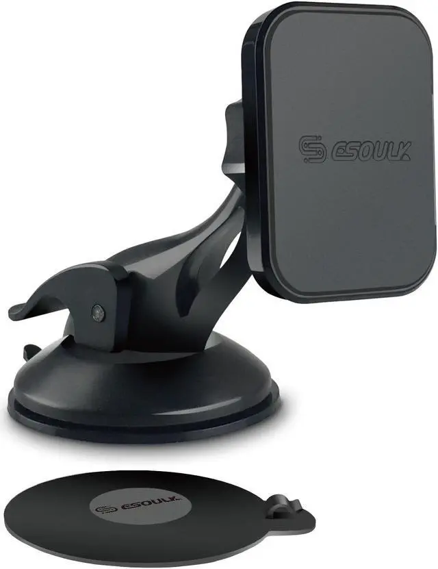 Alt view image 5 of 7 - Car Windshield and Dashboard Magnetic Phone Mount Holder - Black