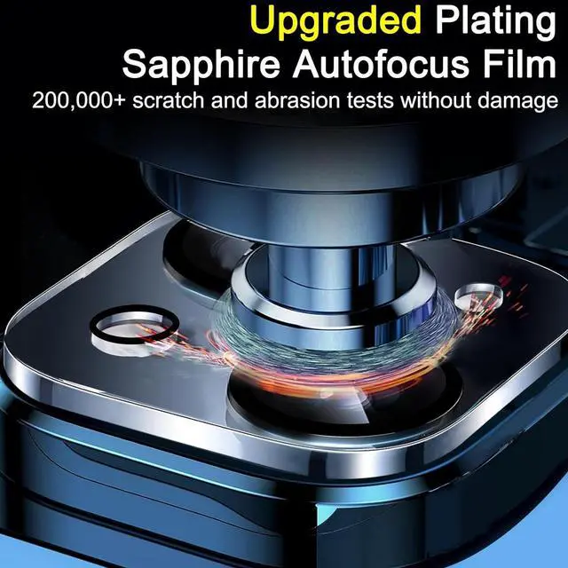 Alt view image 5 of 7 - 2-Pack HD Tempered Glass Camera Lens Protector for iPhone 15 / iPhone 15 Plus