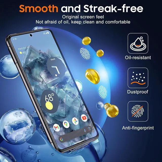 Alt view image 6 of 7 - HD Tempered Glass Screen Protector for Google Pixel 8