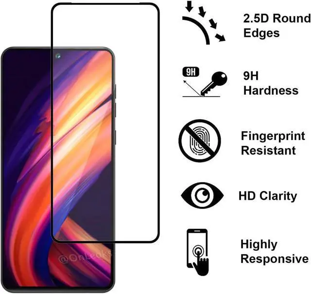 Alt view image 2 of 7 - Premium HD Full Coverage Tempered Glass Screen Protector for Motorola Moto G Stylus 4G 2022