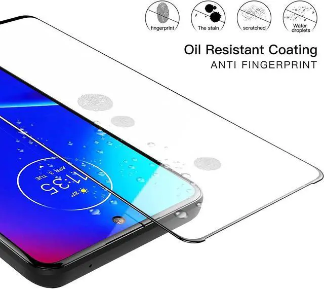 Alt view image 6 of 7 - Premium HD Full Coverage Tempered Glass Screen Protector for Motorola Moto G Stylus 4G 2022