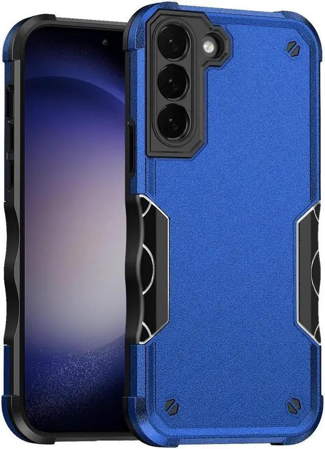 Main image of Military Grade Shockproof Hybrid Armor Case for Samsung Galaxy S23 FE - Blue