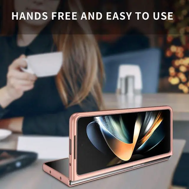 Alt view image 5 of 7 - Slim Protective Cover for Samsung Galaxy Z Fold 5 - Rose Gold