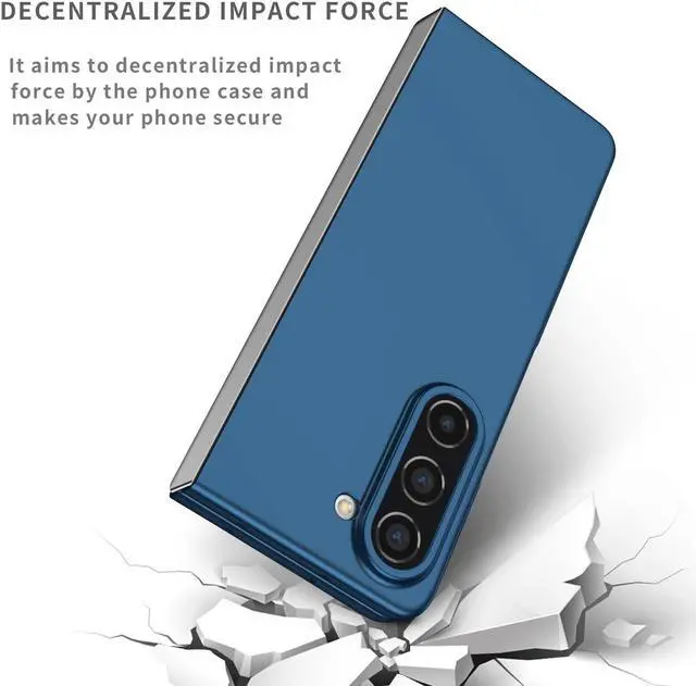 Alt view image 2 of 7 - Slim Protective Cover for Samsung Galaxy Z Fold 5 - Blue