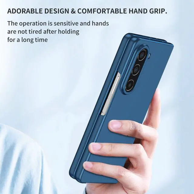 Alt view image 6 of 7 - Slim Protective Cover for Samsung Galaxy Z Fold 5 - Blue