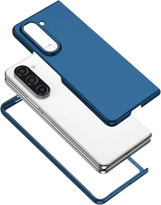 Alt view image 7 of 7 - Slim Protective Cover for Samsung Galaxy Z Fold 5 - Blue