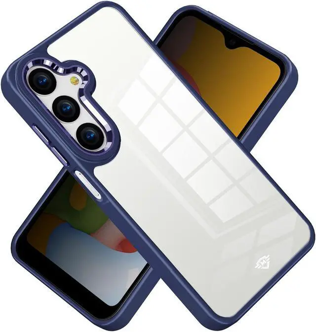 Alt view image 3 of 4 - Optical Grade Acrylic Transparent Case for Samsung Galaxy A15 5G - Blue