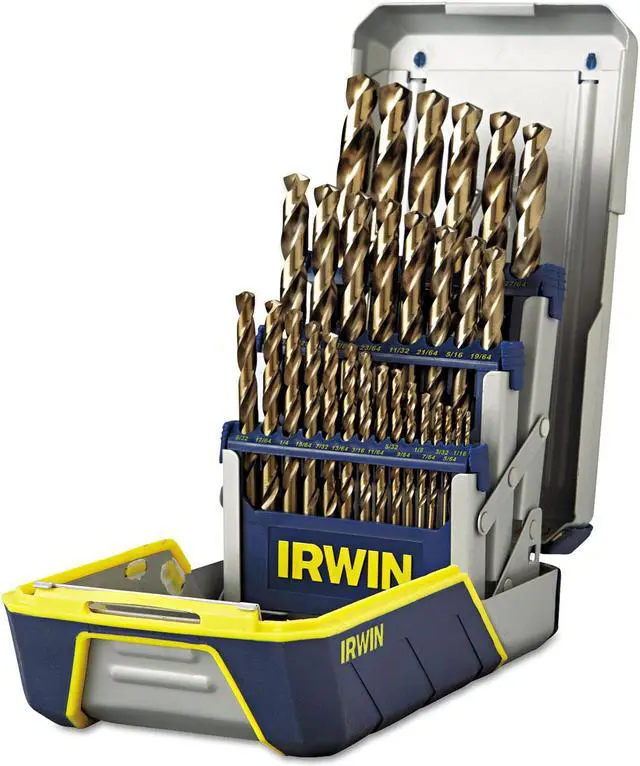 Alt view image 9 of 11 - Irwin Hanson 3018002 29-Piece Cobalt M-35 Metal Index Drill Bit Set