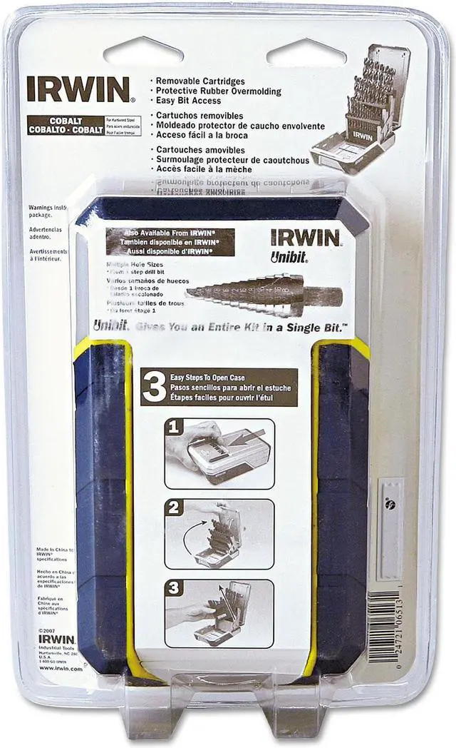 Alt view image 10 of 11 - Irwin Hanson 3018002 29-Piece Cobalt M-35 Metal Index Drill Bit Set