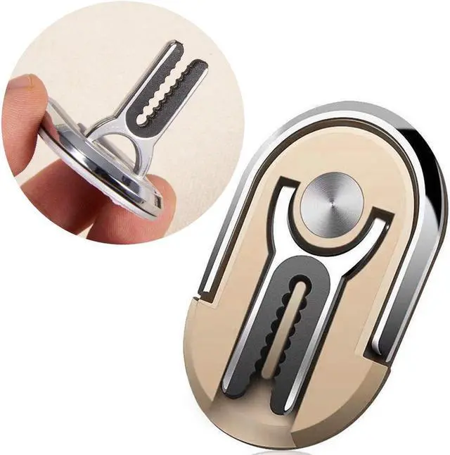 Main image of 3-IN-1 360 Degree Rotating Ring Holder / Stand / Air Vent Mount - Gold