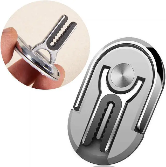 Main image of 3-IN-1 360 Degree Rotating Ring Holder / Stand / Air Vent Mount - Silver