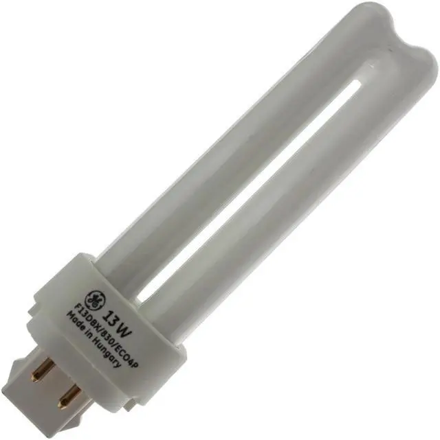 Alt view image 2 of 2 - Ge Current Plug-In CFL Bulb,3000K,13W,17,000 hr  F13DBX/830/ECO4P