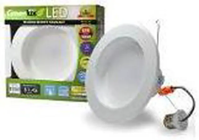 Alt view image 6 of 6 - High Quality 5-6 inch Recessed LED 12W Cool White Retrofit Downlight Kit - 100w equiv.