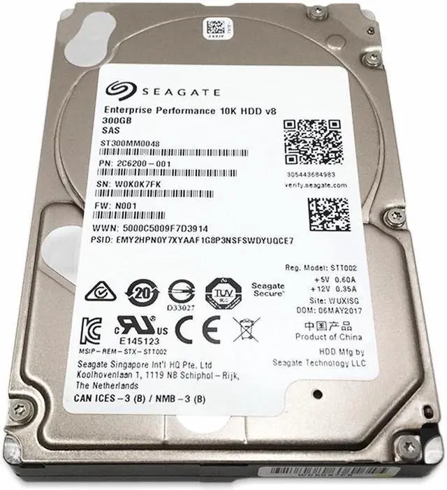 Alt view image 11 of 20 - Seagate ST300MM0048 300 GB Internal Hard Drive - SAS - 10000rpm - 128 MB Buffer