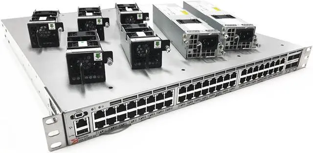 Alt view image 3 of 4 - Brocade 48-Port 1000BASE-T Ethernet Switch RJ-45 BR-VDX6740T-56-1G-F VDX 6740T