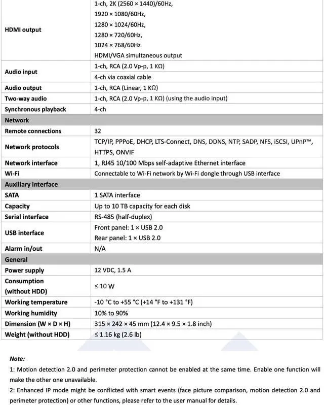 Alt view image 3 of 4 - LTS LTD8504M-ST 4CH Up to 8MP TVI & AHD Analog CVI 4CH 4MP IP 5 in 1 HDMI 2K DVR