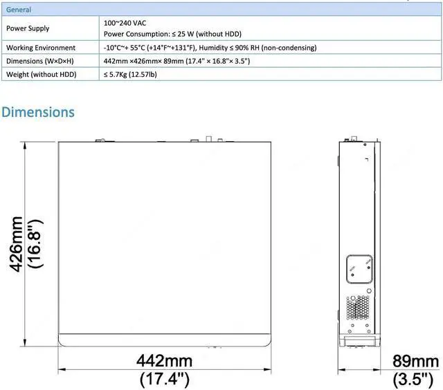 Alt view image 5 of 6 - LTS PRO-VS NDAA VSN8864-R Pro-VS 64CH 4K 2-ch HDMI Support Up to 12MP RAID 8 SATA HDD Slot NVR