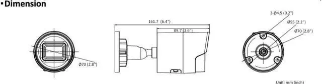 Alt view image 5 of 5 - LTS CMIP8362W-28MDA HD IP 6MP 2.8mm WDR Smart Ai Built-in Mic Mini Bullet Camera LTCMIP8362W-28MDA