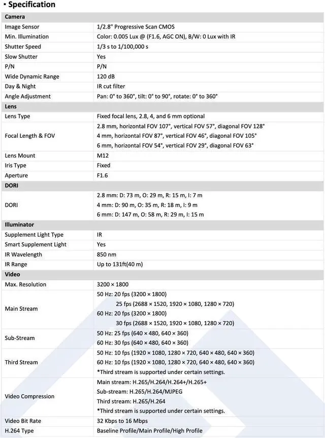 Alt view image 2 of 5 - LTS CMIP8362W-28MDA HD IP 6MP 2.8mm WDR Smart Ai Built-in Mic Mini Bullet Camera LTCMIP8362W-28MDA
