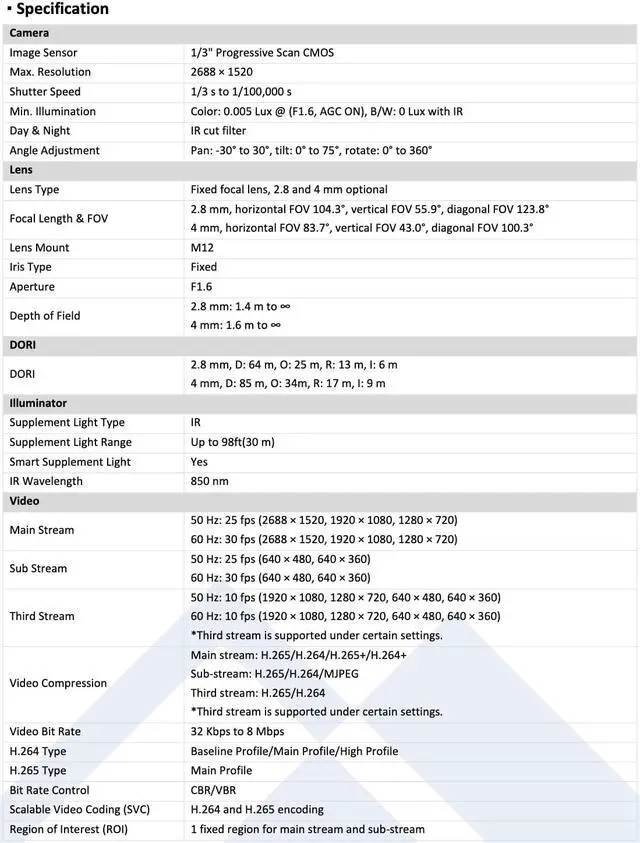 Alt view image 2 of 5 - LTS CMIP3142W-28SDA-WIFI IP 4MP 2.8mm Built-in Mic WDR WIFI Security Dome Camera LTCMIP3142W-28SDA-WIFI