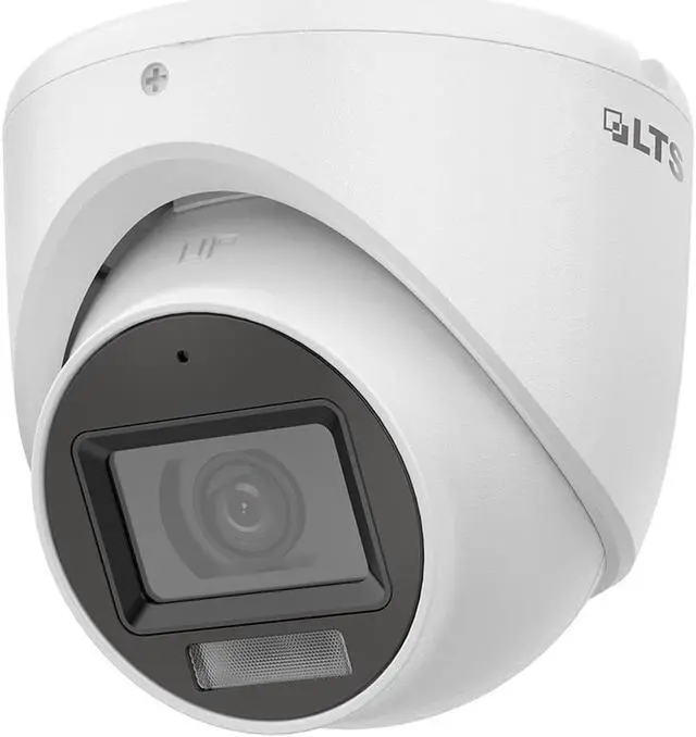 Main image of LTS Platinum CMHT2152-28LFA TVI 5MP 2.8mm 4in1 Audio On Coax Dual-Light Turret Dome Camera LTCMHT2152-28LFA