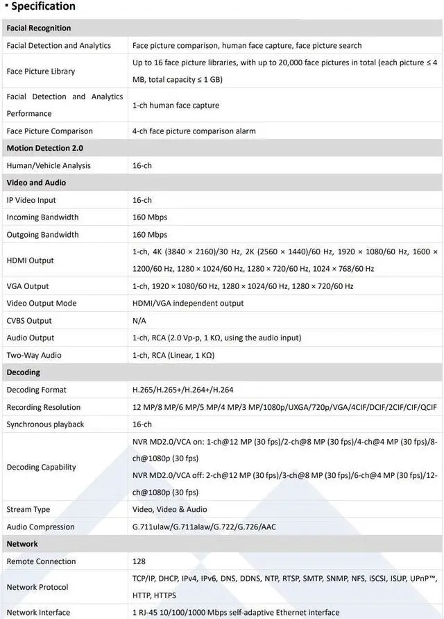 Alt view image 2 of 4 - LTS Platinum LTN8716D-P16N IP 16CH 4K Built-In 16 PoE Upto 12MP 160Mbps Record Smart Ai NVR Replacement for LTN8716K-P16, LTN8716-P16, LTN8716-P8