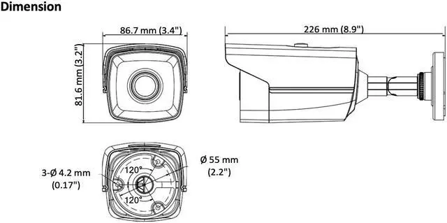 Alt view image 3 of 3 - LTS CMHR9222WE-28FN HD TVI/AHD/CVI 2MP 2.8mm 197ft IR WDR StarLight Bullet Camera LTCMHR9222WE-28FN