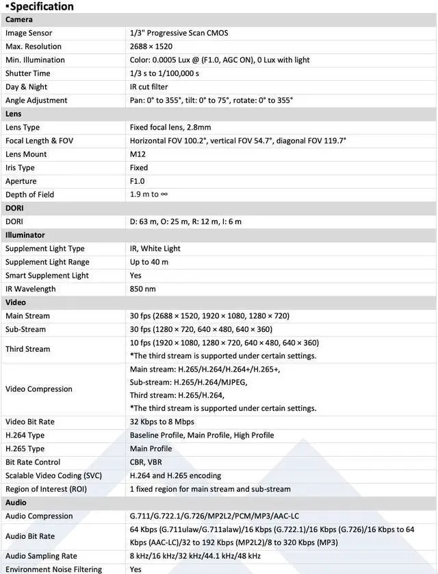 Alt view image 2 of 5 - LTS CMIP7C42WI-28MDA IP 4MP Color 24/7 WDR Mic Hybrid illumination Ai Dome Camera LTCMIP7C42WI-28MDA