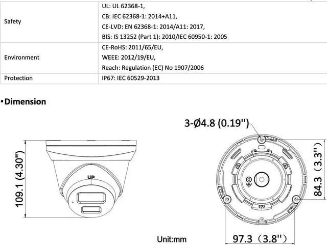 Alt view image 4 of 4 - LTS Platinum CMIP1342WE-28MDA IP 4MP Dual Light 2.8mm WDR Mic Smart Ai Turret Dome Camera LTCMIP1342WE-28MDA