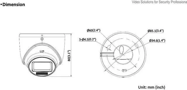 Alt view image 3 of 3 - LTS CMHT2122-28LF HD TVI 2MP 2.8mm Lens 65ft Smart Dual Light 4in1 Dome Camera LTCMHT2122-28LF
