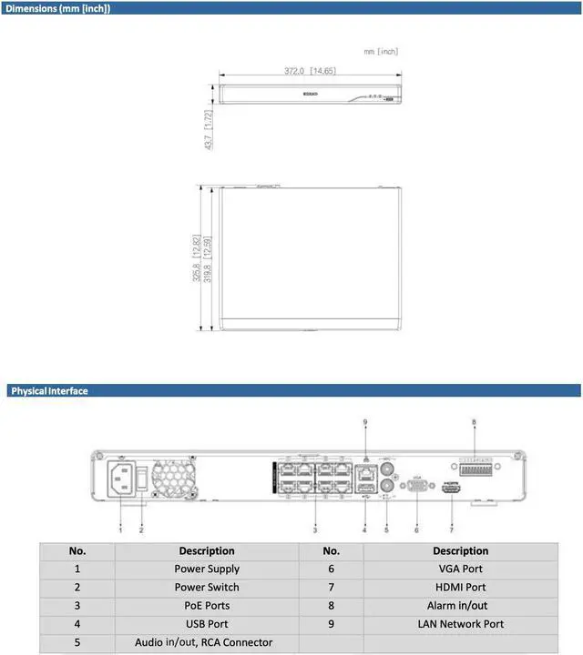 Alt view image 7 of 7 - LTS PRO-X LXN8208D-P8 8CH IP Up to 16MP Human and Vehicle Detection 8 PoE NDAA NVR