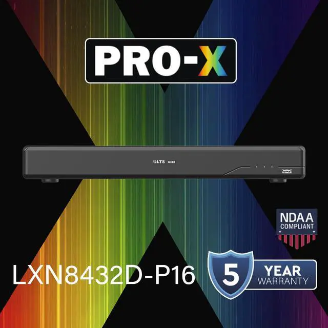 Alt view image 2 of 7 - LTS PRO-X LXN8432D-P16 32CH IP Up to 16MP Human & Vehicle Detection 16 PoE NDAA NVR