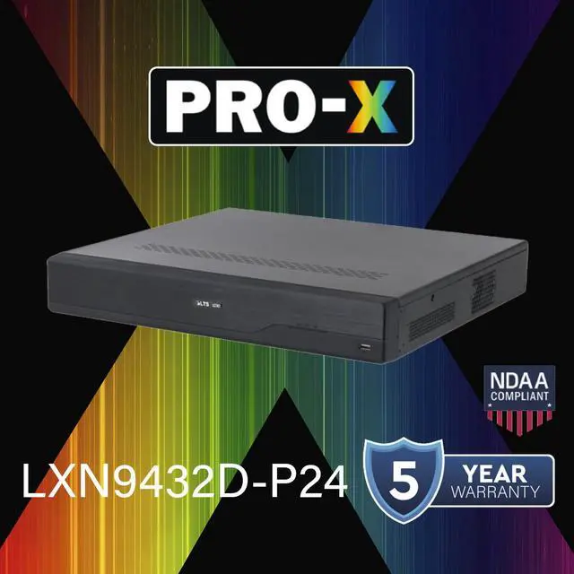 Alt view image 7 of 7 - LTS LXN9432D-P24 PRO-X 32CH IP 24 Port PoE Up to 32MP Resolution Up to 4 HDD Ai X-Search 4K NDAA NVR