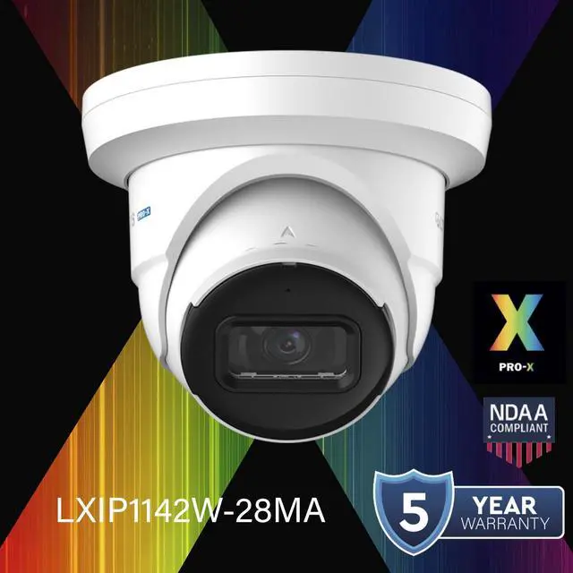 Alt view image 5 of 5 - LTS PRO-X LXIP1142W-28MA IP 4MP 2.8mm Lens 98ft IR Built-in Mic Turret NDAA Camera