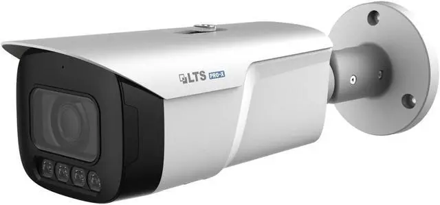 Main image of LTS PRO-X LXIP9C122WI-28MDA IP 12MP/5K 2.8 mm 98ft IR & LED Hybrid Mic Bullet NDAA Camera