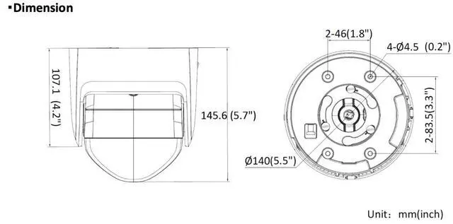 Alt view image 6 of 6 - LTS Platinum CMIP384PW-28SDL IP 4MP Panoramic 2 Way Audio Alarm Deep Learning Turret Camera LTCMIP384PW-28SDL
