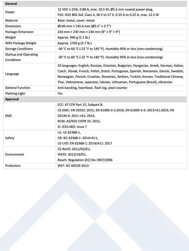 Alt view image 5 of 6 - LTS Platinum CMIP384PW-28SDL IP 4MP Panoramic 2 Way Audio Alarm Deep Learning Turret Camera LTCMIP384PW-28SDL