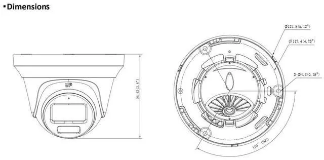 Alt view image 4 of 4 - LTS Platinum CMHT1752WE-28F HD TVI 5MP 2.8mm Lens 131ft IR WDR Low-Light 4in1 Turrent Camera LTCMHT1752WE-28F