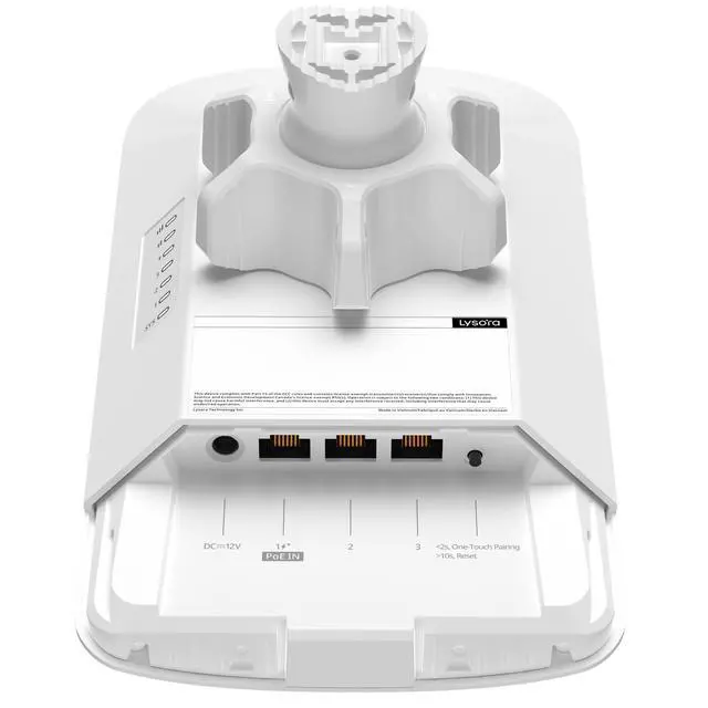 Alt view image 2 of 6 - Lysora CPE5 5GHz Outdoor WiFi Bridge Kit, 2-Pack Point-to-Point, 867Mbps, 16dBi, 3 Mile Range, Gigabit, IP55, Adapters & PoE Injectors Included