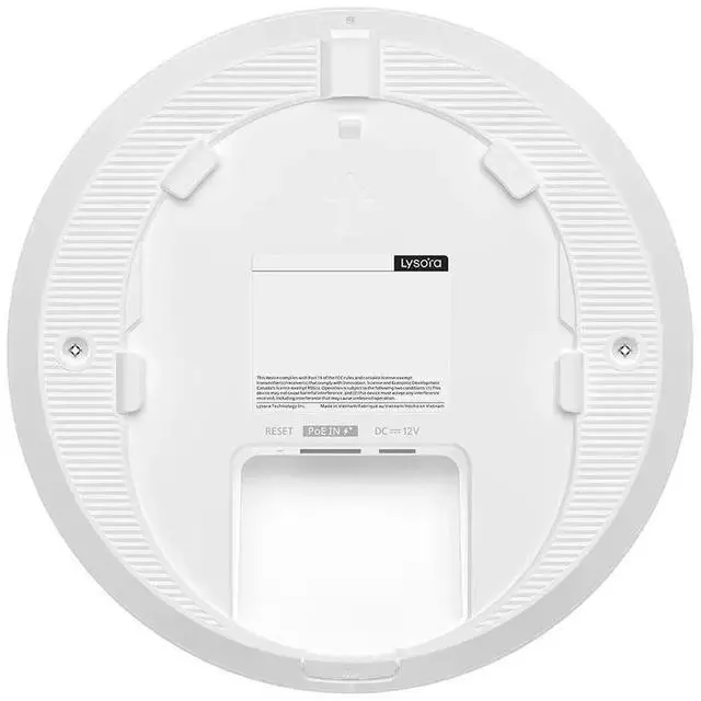 Alt view image 3 of 7 - Lysora L6Lite WiFi 6 Ceiling Mount Access Point, AX1800 Dual-Band Wireless AP, 1774Mbps, Gigabit PoE, Business/Office WiFi