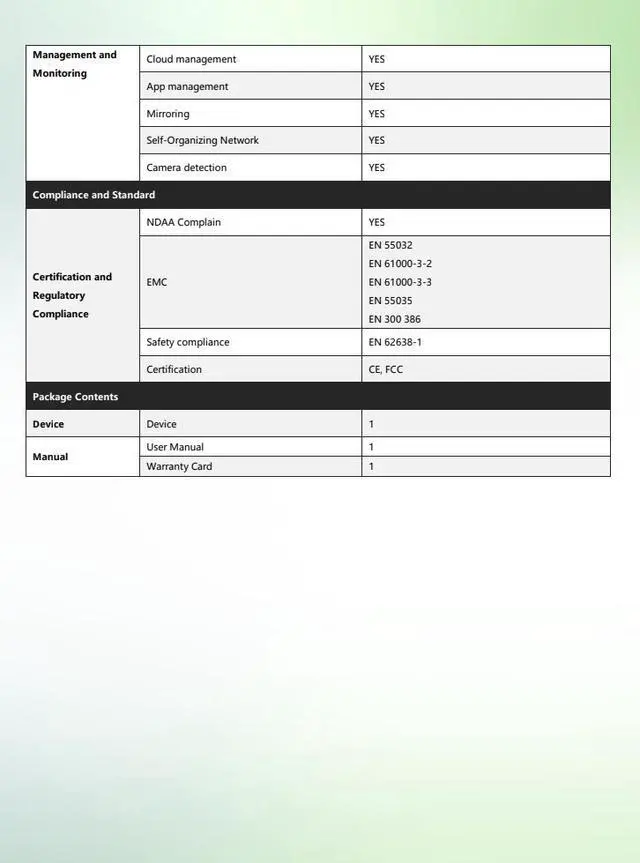 Alt view image 6 of 6 - Lysora LCS-4GS-P 4-Port Gigabit PoE Switch, 54W PoE+ Budget, Cloud Managed, Fanless, Combo SFP Uplink, Security Camera Network