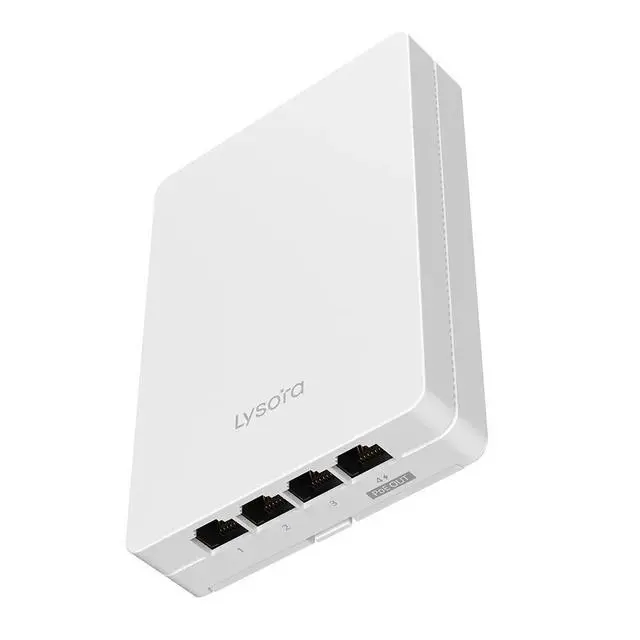 Alt view image 2 of 7 - Lysora L7-W WiFi 7 Wall Plate Access Point, BE3600 Dual-Band In-Wall AP, 4 Gigabit LAN Ports, 2.5G PoE+, Hotel Dorm Office